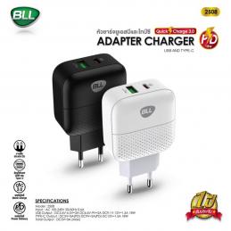 BLL-BLL2508-หัวชาร์จ-2-ช่อง-USB-PD-18-W-Quick-Charge-3A-สีขาว